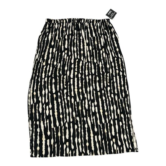 Bar III Dresses & Skirts - New Bar III Collab Black Wht Print Size 1X Printed A-Line Maxi Skirt MSRP$69.50